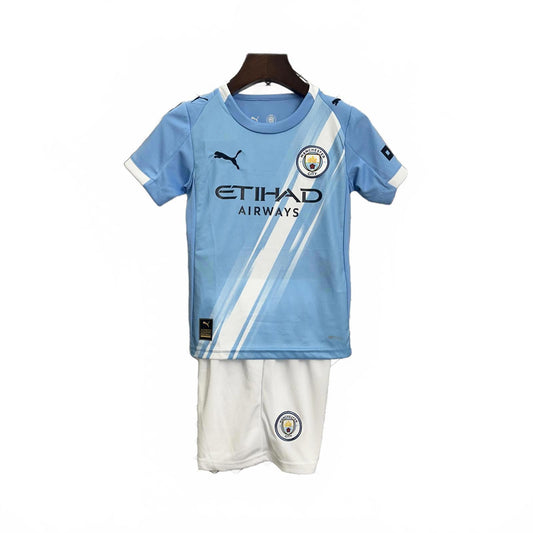 Manchester City Puma 25/26 Kids Home Kit - Inc Socks