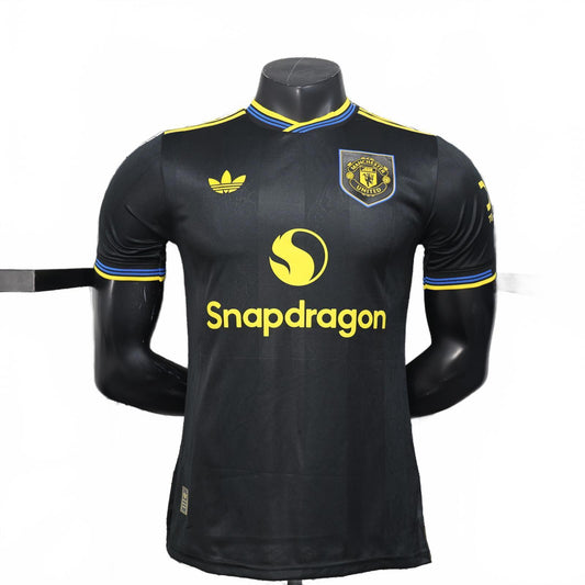 Manchester United 25/26 Adidas Third Jersey - Black- Player Version