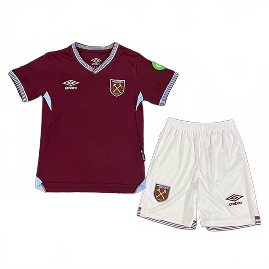 West Ham 2025/2026 Umbro Kids Home Kit - Size 16 - 2/4 Years Inc Socks
