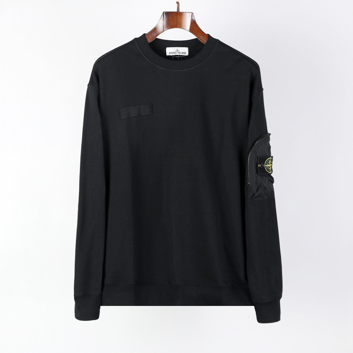 Stone Island Zip Sleeve Pocket Sweatshirt