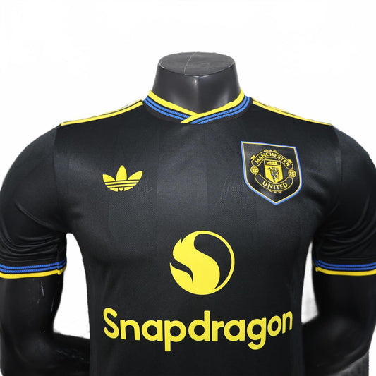 Manchester United 25/26 Adidas Third Jersey - Black- Player Version