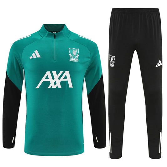 Liverpool 25/26 Adidas Tracksuit - Teal & Black