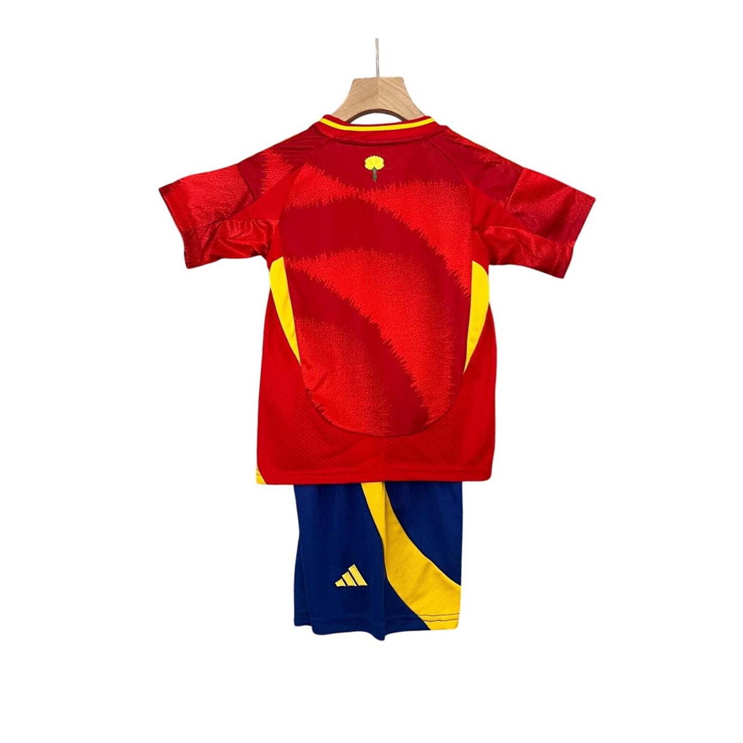 Spain 2024 Adidas Kids Home Kit - Red - Inc Socks