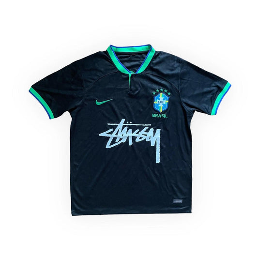 Brazil x Stüssy Nike Fashion Collab Concept Jersey - Black - Size Large