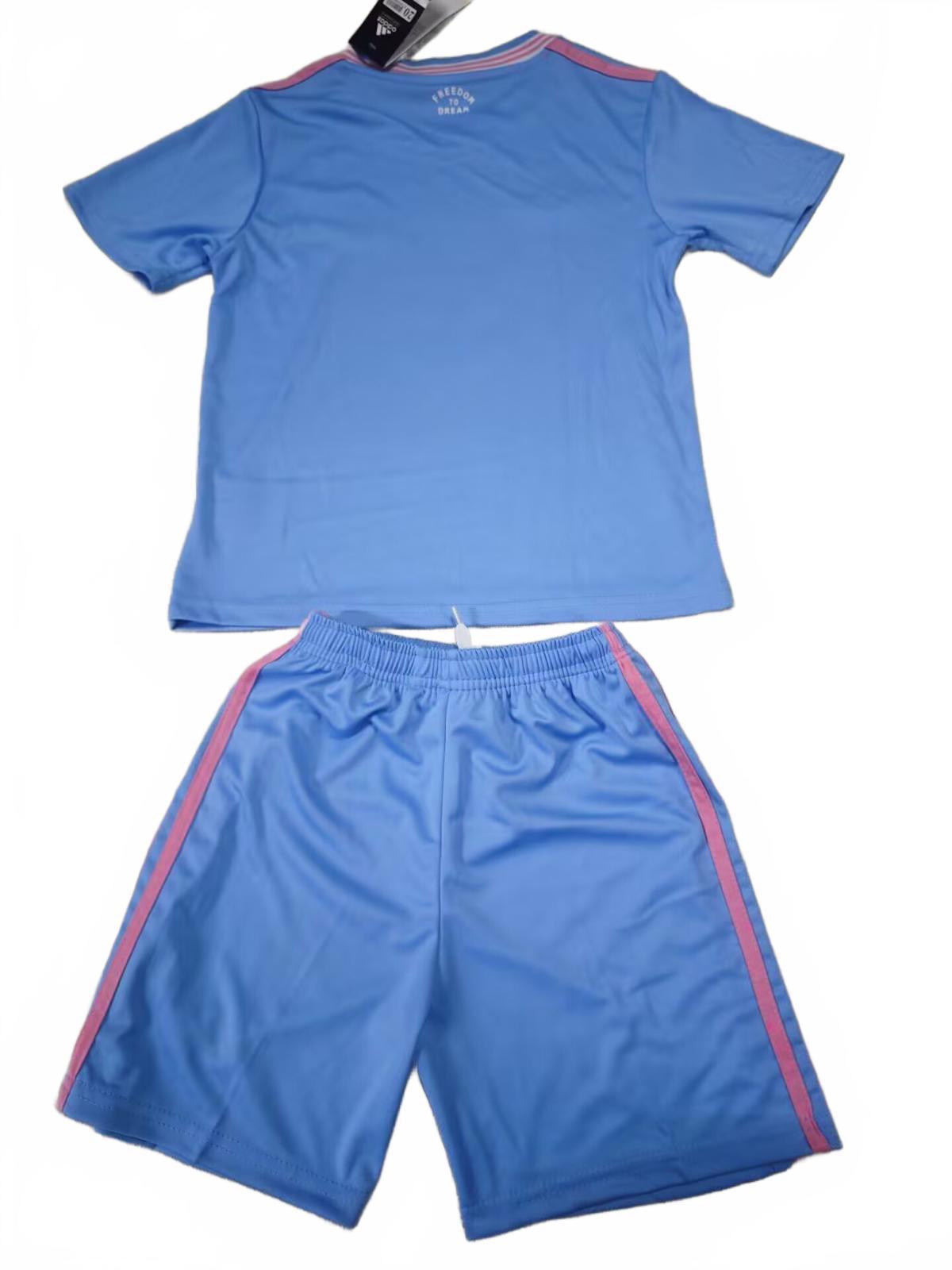 Inter Miami 25/26 Adidas Kids Third Kit - Blue - Inc Socks