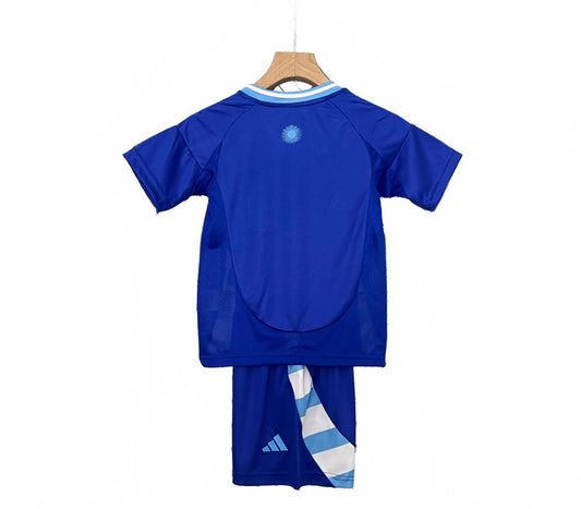 Argentina 2024 Adidas Kids Away Kit  - Blue - Inc Socks