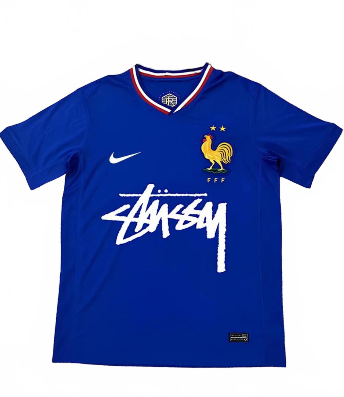 France Stüssy x Nike Home Football Jersey - Limited Edition - Size Large