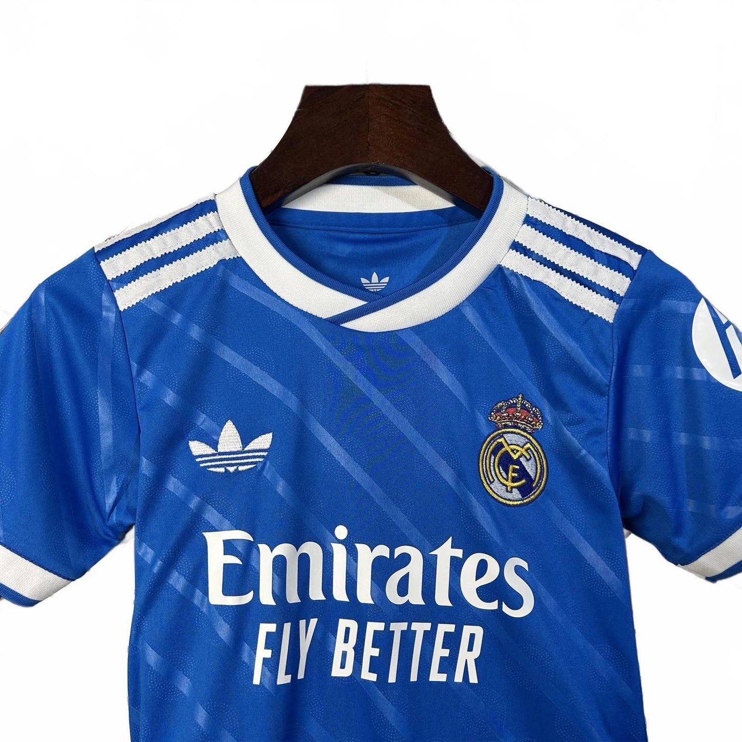 Real Madrid 25/26 Adidas Kids Third Kit - Blue - Inc Socks
