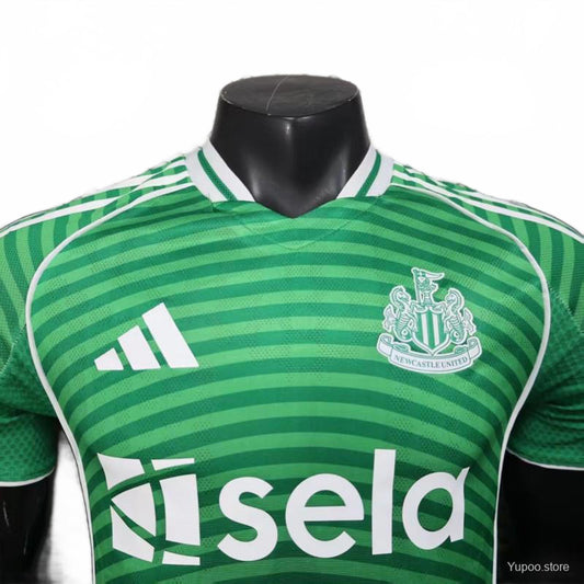 Newcastle 25/26 Adidas Away Jersey - Green - Player Version