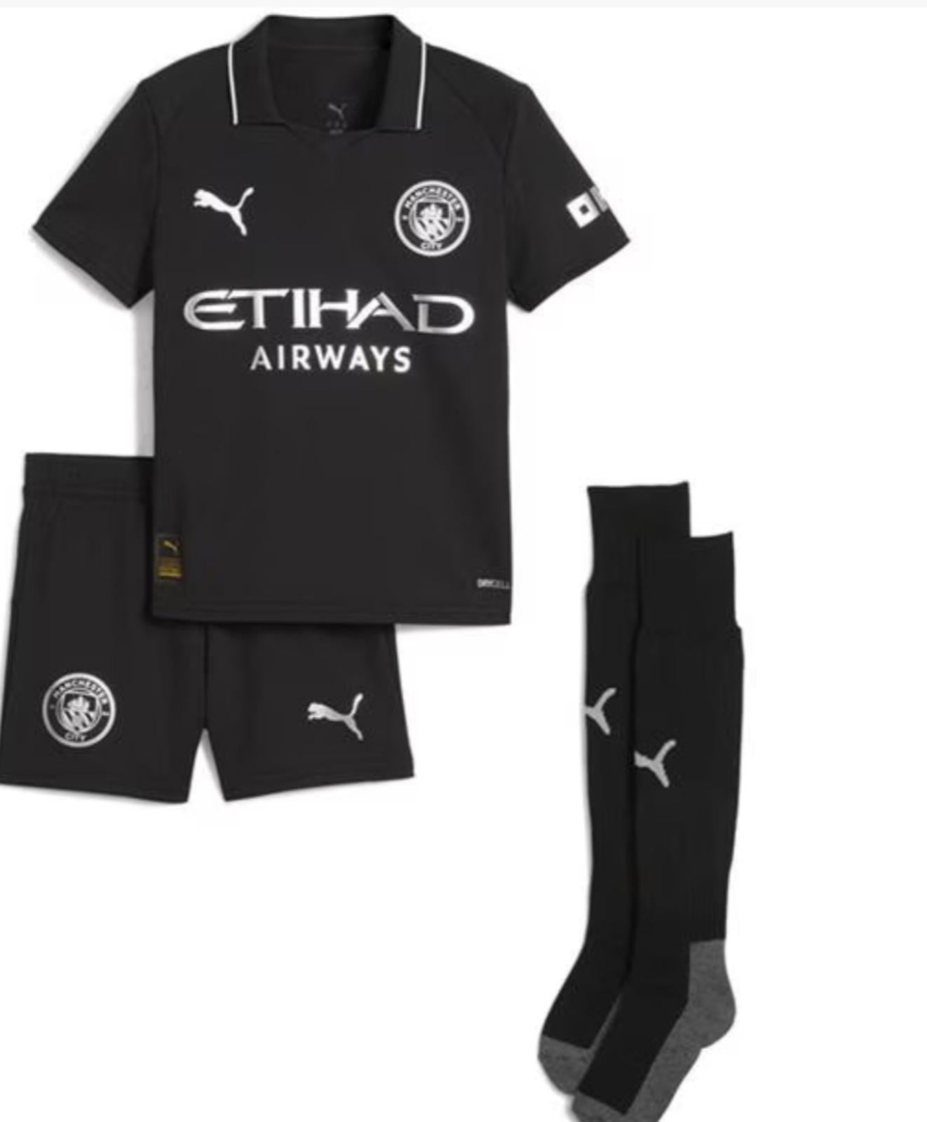 Manchester City Puma 25/26 Kids Third Kit - Inc Socks