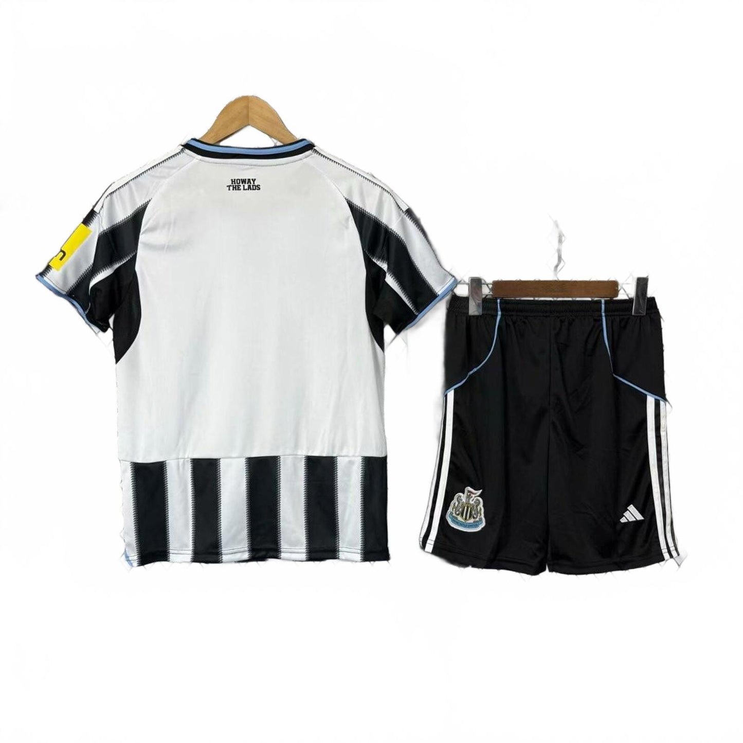 Newcastle 25/26 Adidas Kids Home Kit - Black - Inc Socks