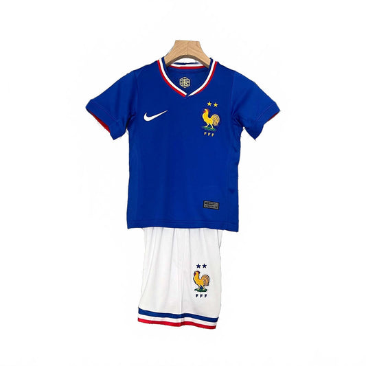 France 2024 Nike Kids Home Kit - Blue - Inc Socks