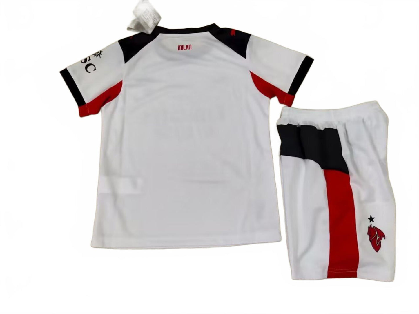 AC Milan 25/26 Puma Kids Away Kit - White - Inc Socks