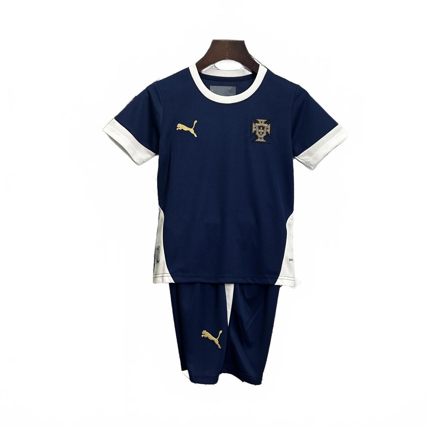 Portugal 2025 Puma Kids Away Kit - Navy Blue - Size 16 - 2/4Years - Inc Socks