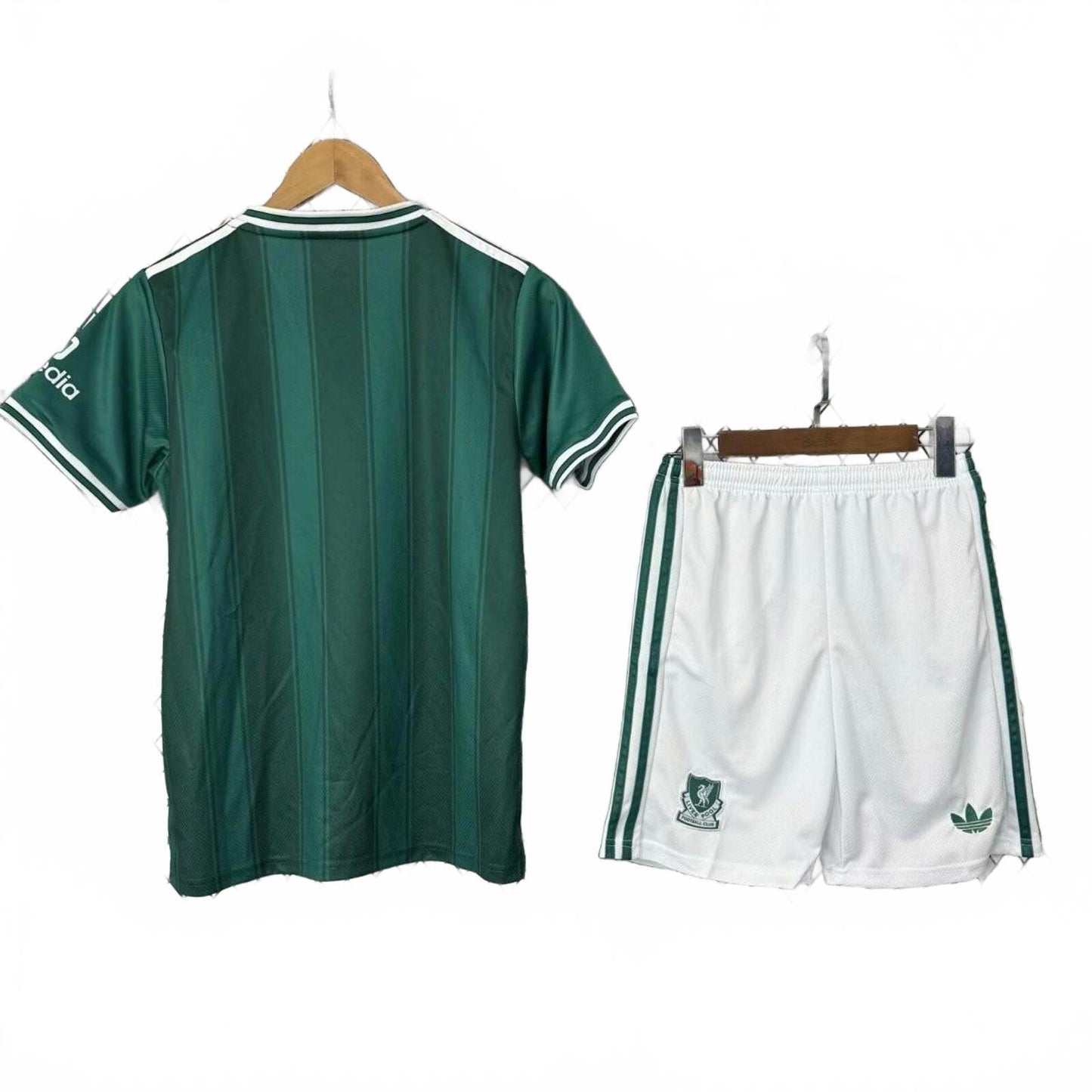 Liverpool 25/26 Adidas Kids Third Kit - Teal - Inc Socks