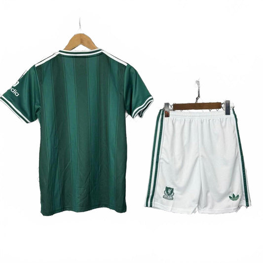Liverpool 25/26 Adidas Kids Third Kit - Teal - Inc Socks