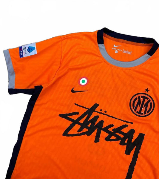 Inter Milan Nike x Stüssy Collab Away Jersey - Orange