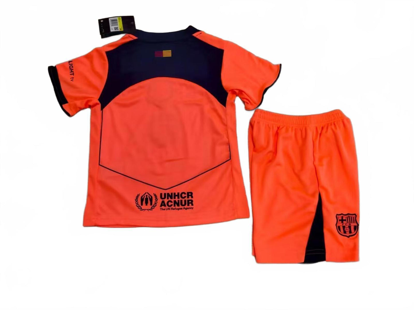 Barcelona 25/26 Nike Kids Away Kit - Orange - Inc Socks