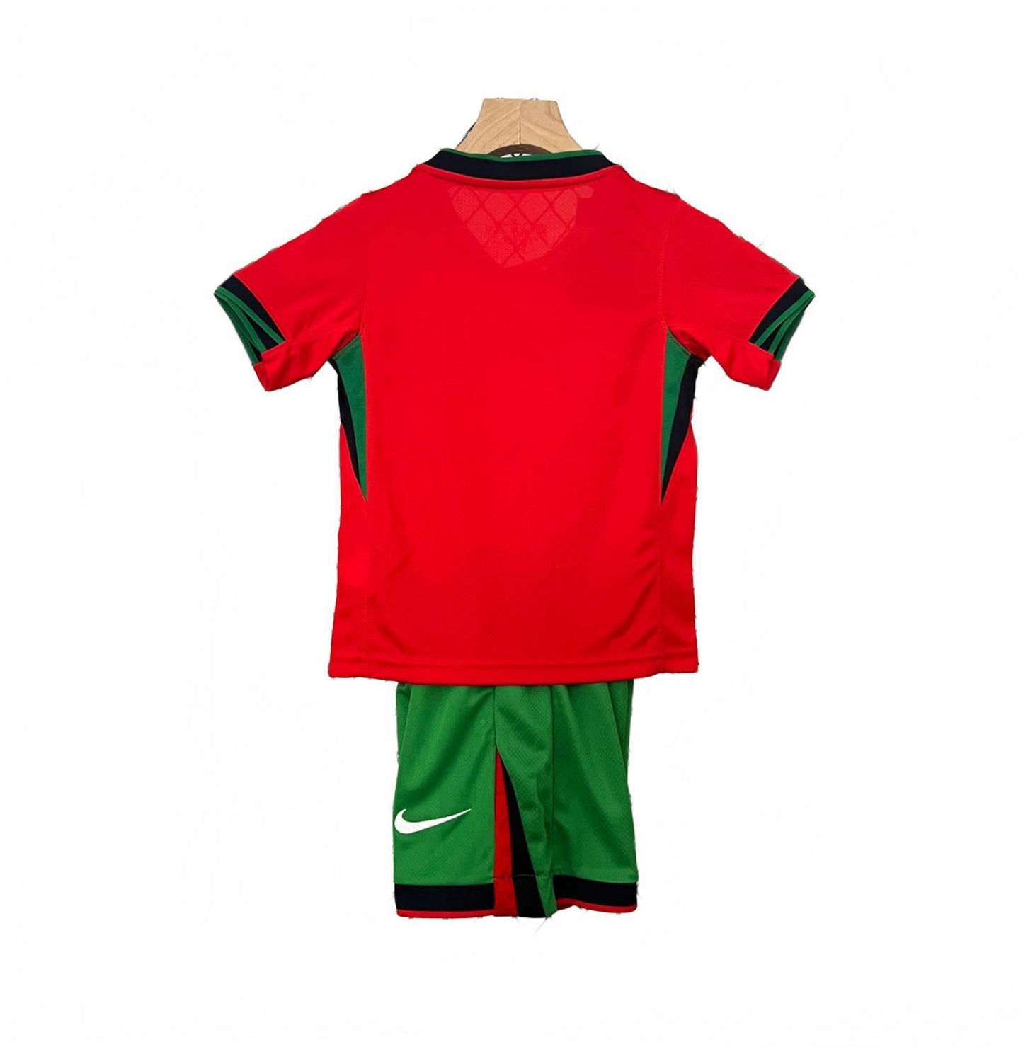 Portugal 2024 Nike Kids Home Kit – Red & Green - Inc Socks