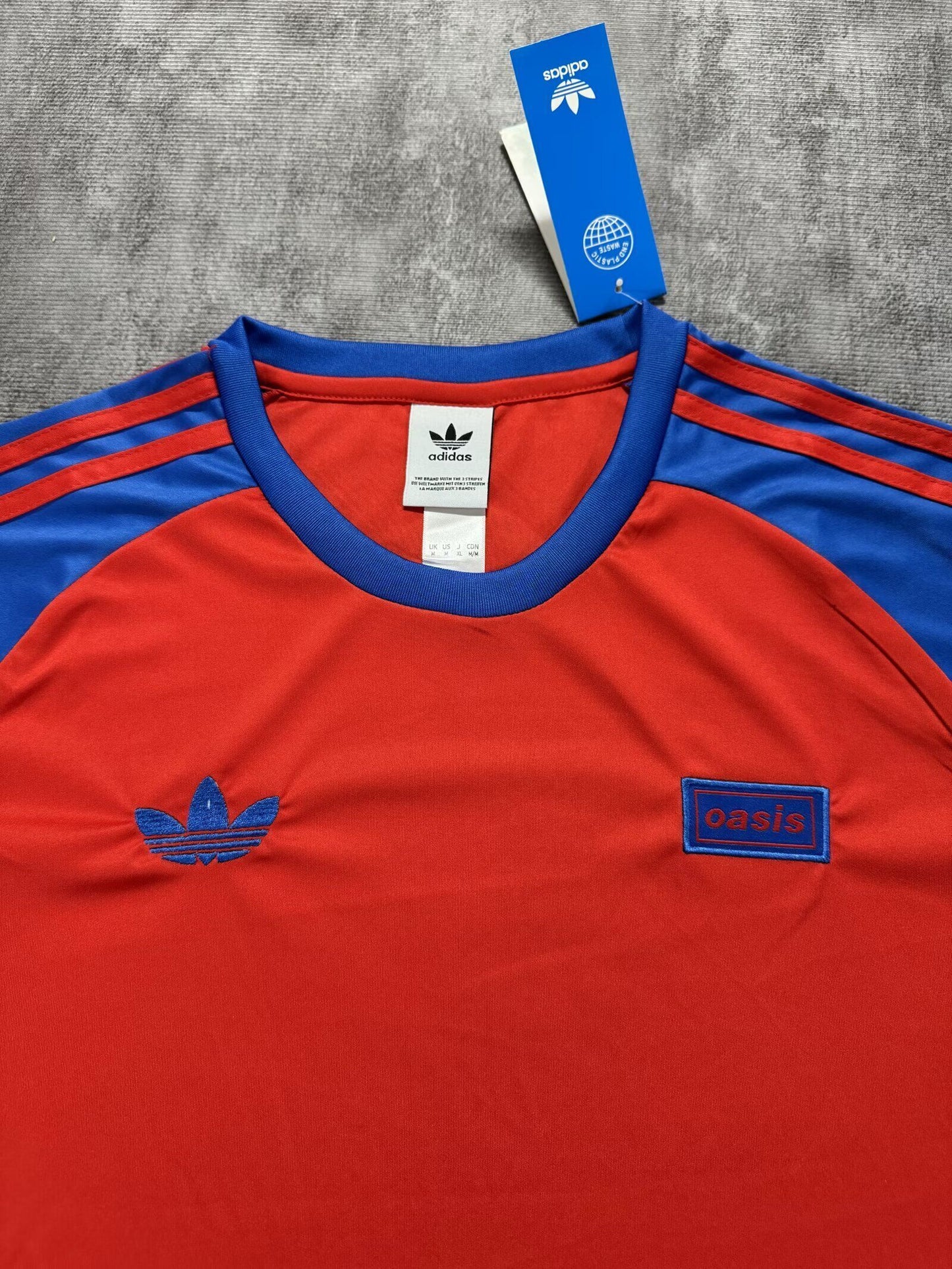 Adidas X Oasis 25/26 Band Football Jersey - Red/Blue