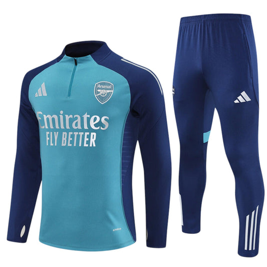 Arsenal Adidas Kids Tracksuit - Navy & Blue