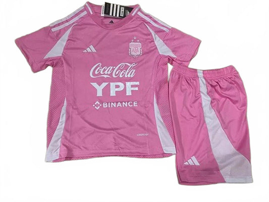 Argentina 2025 Adidas Kids Pink Kit - Inc Socks