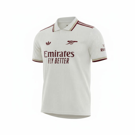 Arsenal 2025/26 Adidas Jersey - White - Fan Version
