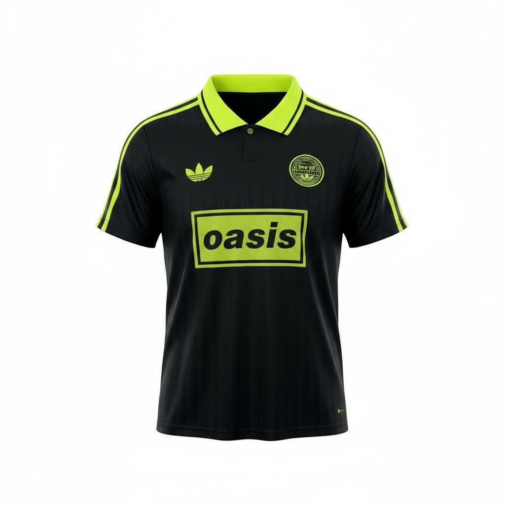 Adidas X Oasis 25/26 Band Football Jersey - Black & Green