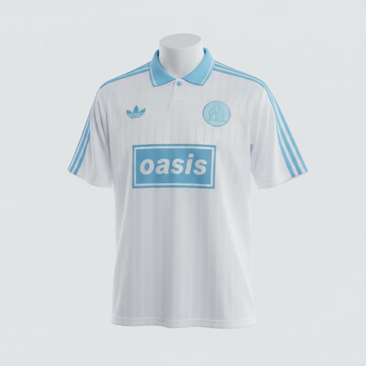 Adidas X Oasis 25/26 Band Football Jersey - White & Blue