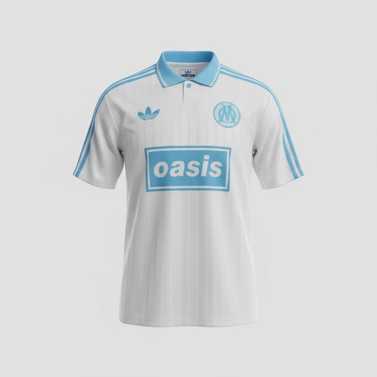 Adidas X Oasis 25/26 Band Football Jersey - White & Blue