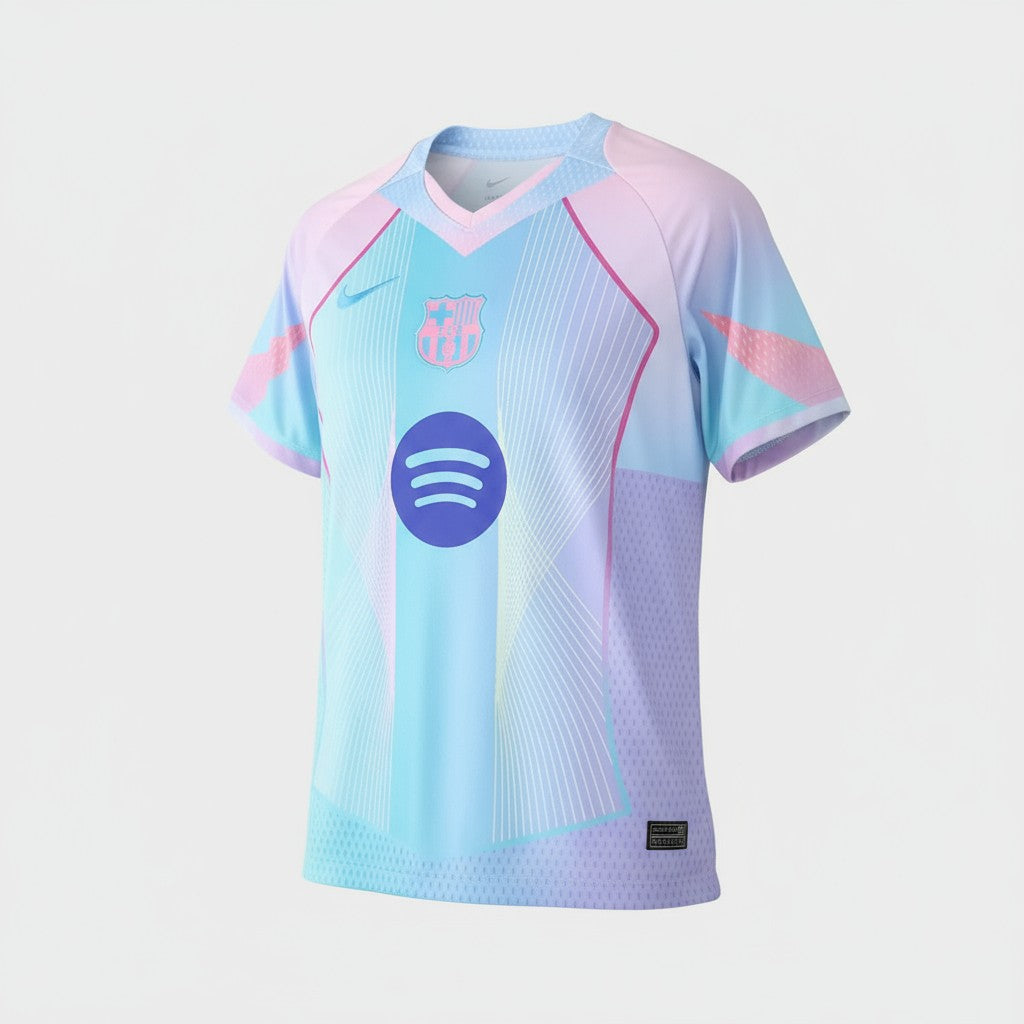 Barcelona 2025 Nike Special Edition Fan Jersey – Light Blue