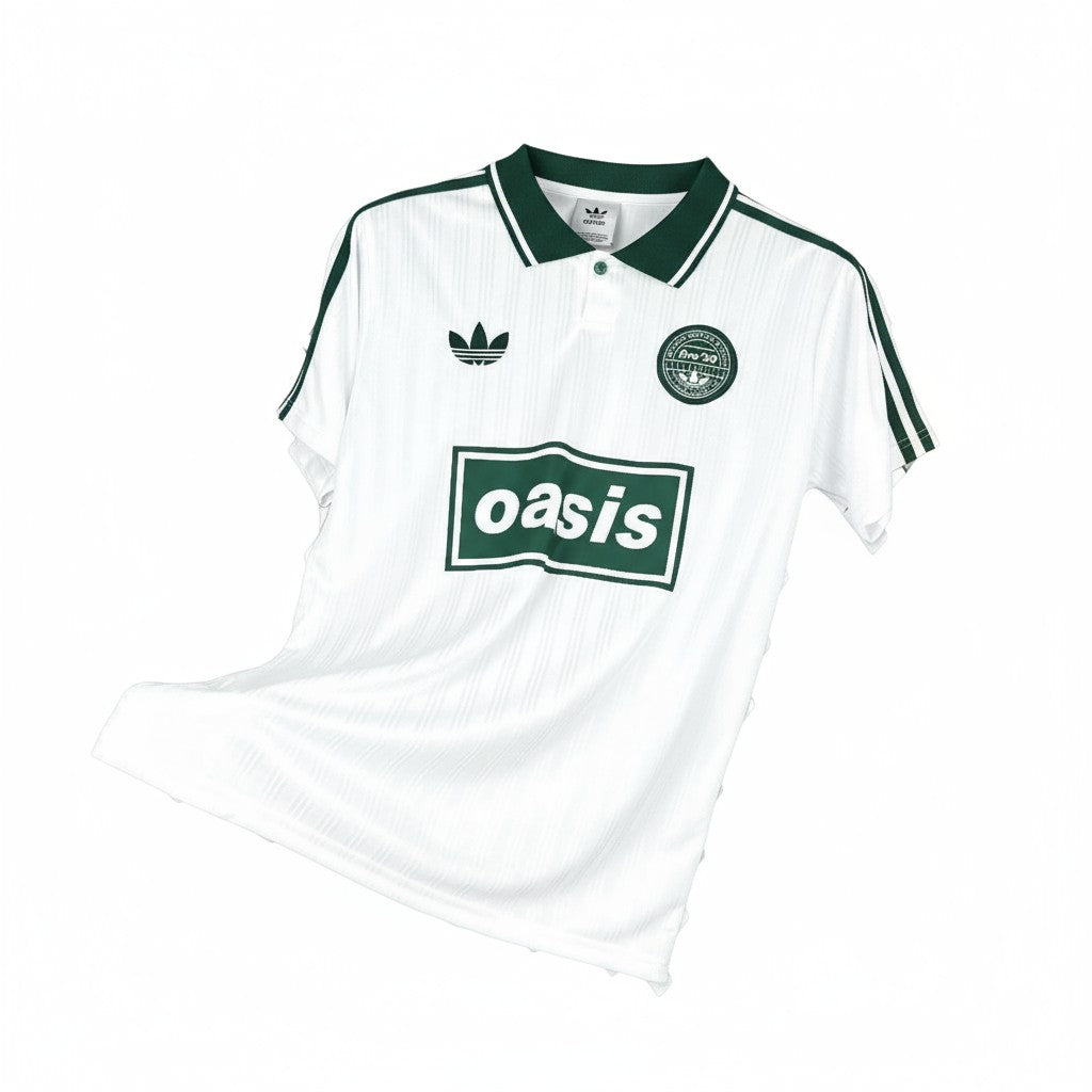 Adidas X Oasis 25/26 Band Football Jersey - White & Green
