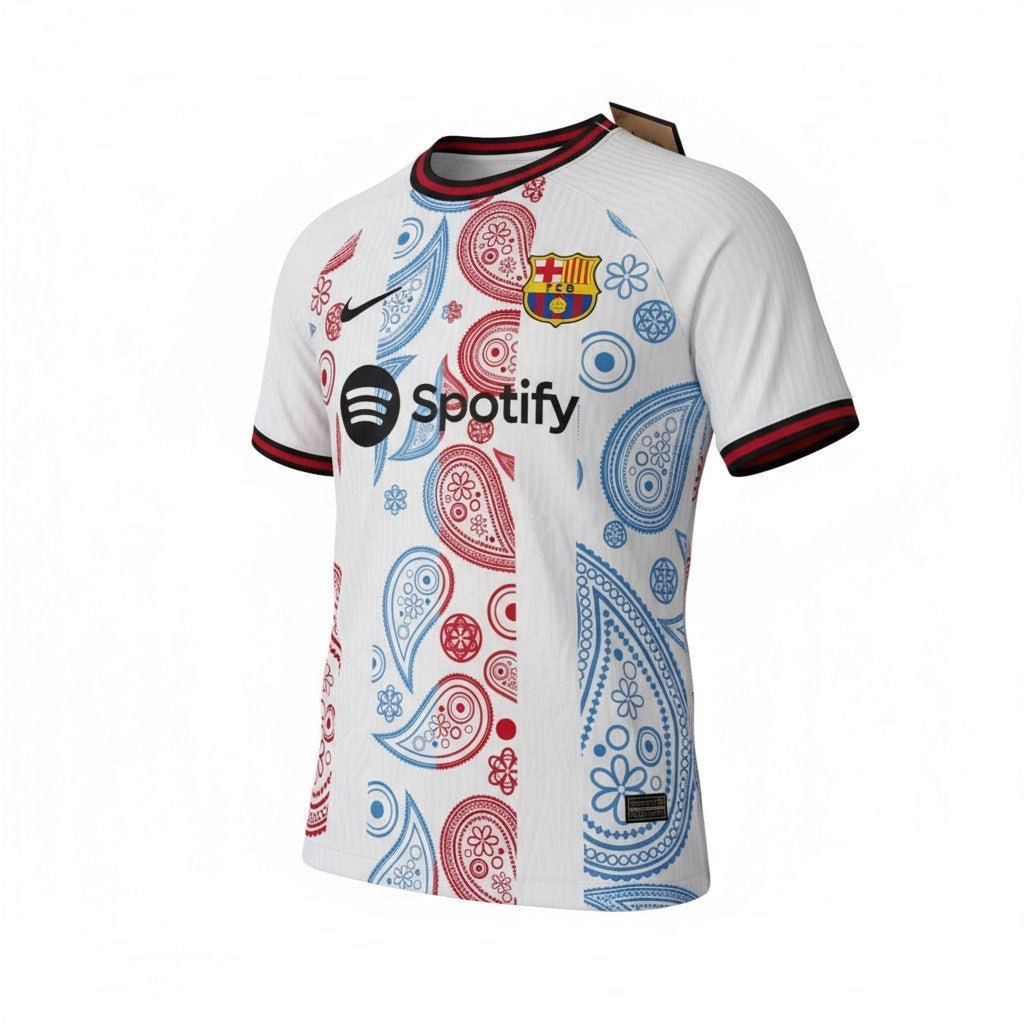 Barcelona 2025 Nike Special Edition Player Jersey - White Paisley