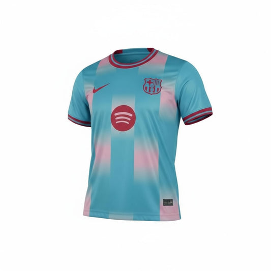 Barcelona 25/26 Nike Kids Kit - Blue & Pink - Inc Socks
