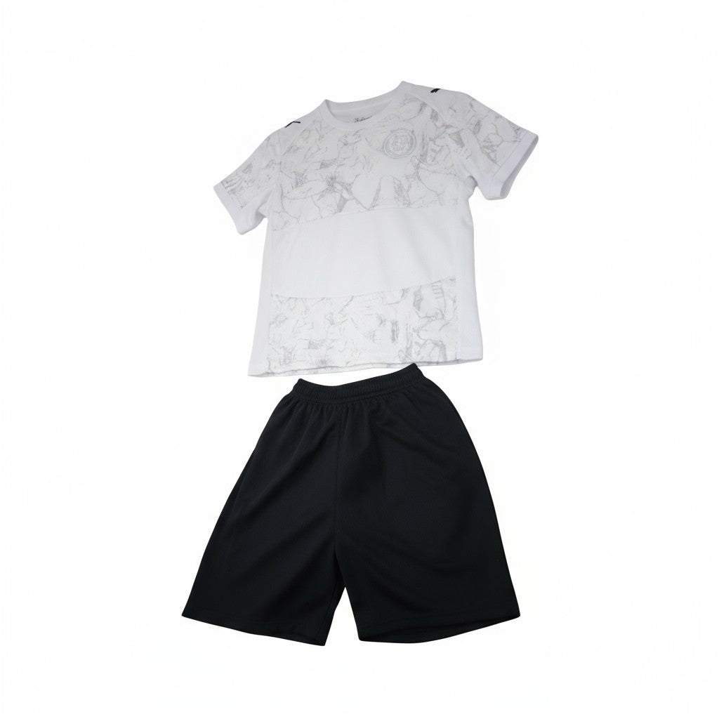 Manchester City Puma 25/26 Kids Away Kit - Inc Socks