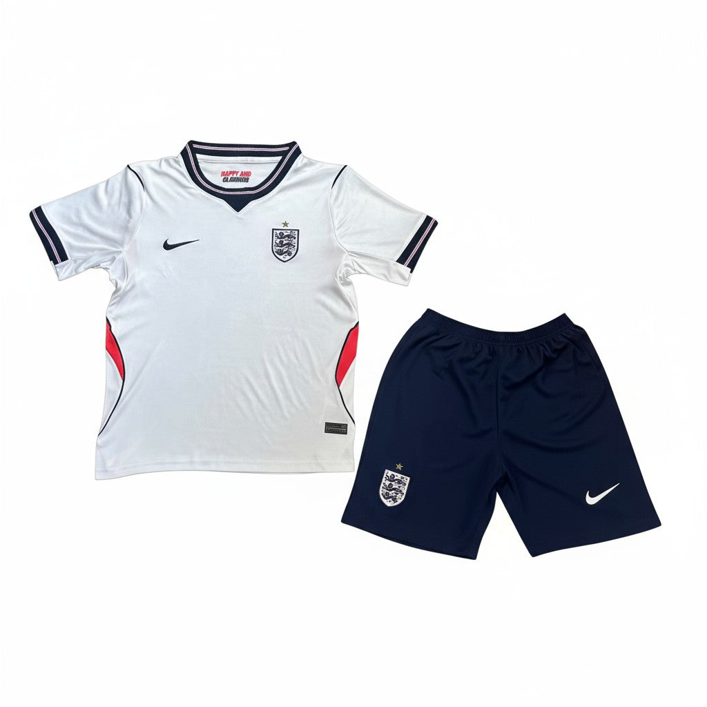 England 2026 Nike Kids Home Kit - White - Inc Socks