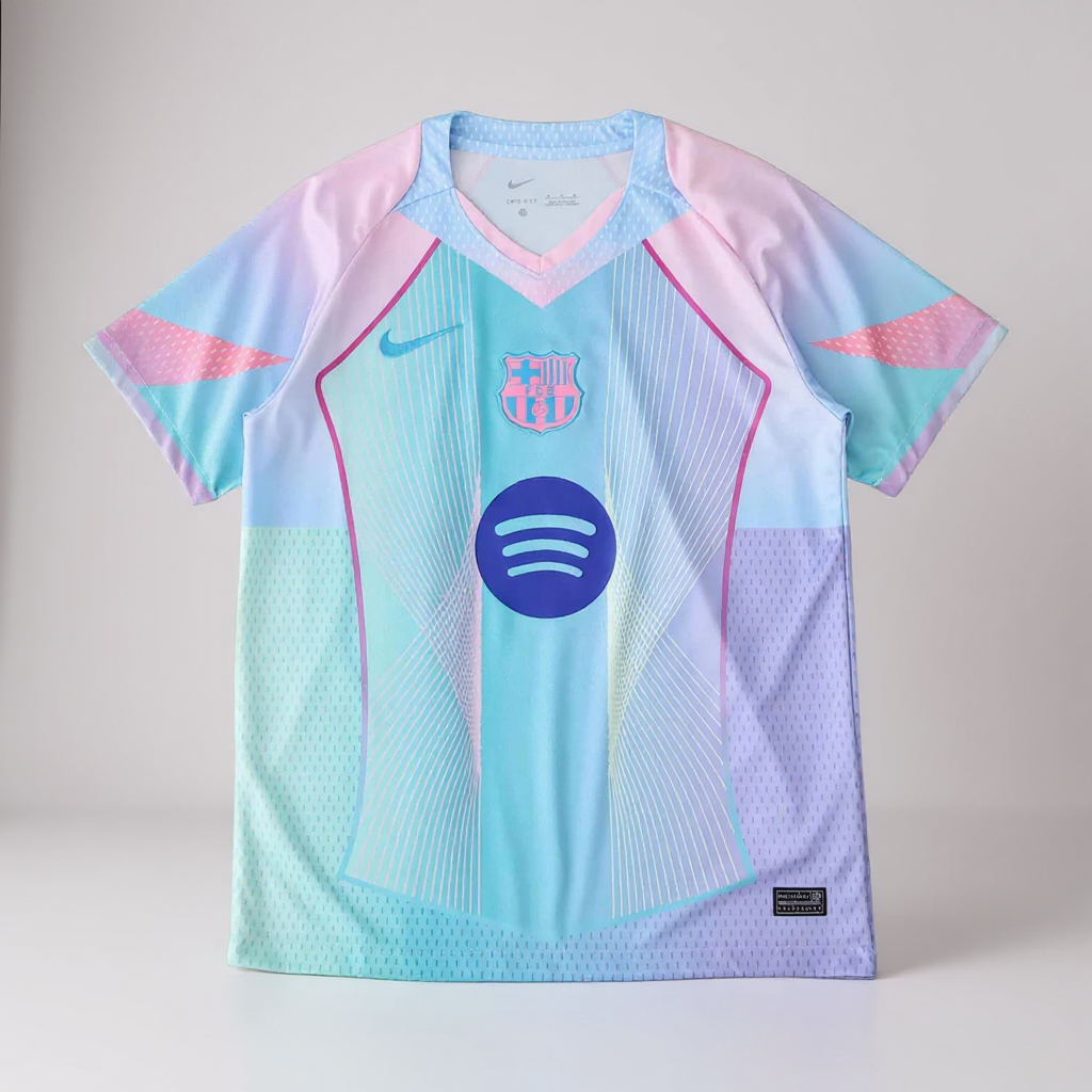 Barcelona 2025 Nike Special Edition Fan Jersey – Light Blue