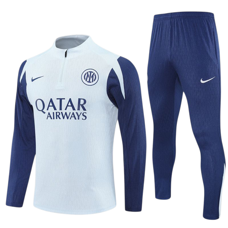Inter Milan 25/26 Nike Kids Tracksuit – White & Navy