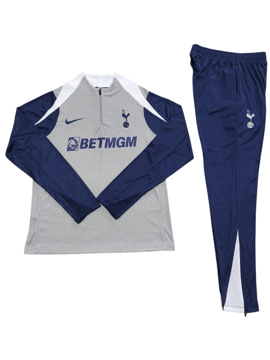 Tottenham Hotspur 25/26 Nike Kids Tracksuit – Grey & Navy