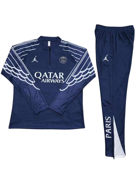 Paris Saint-Germain 25/26 Jordan Kids Tracksuit – Navy & White