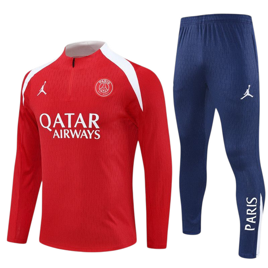 Paris Saint-Germain 25/26 Jordan Kids Tracksuit – Red & Navy