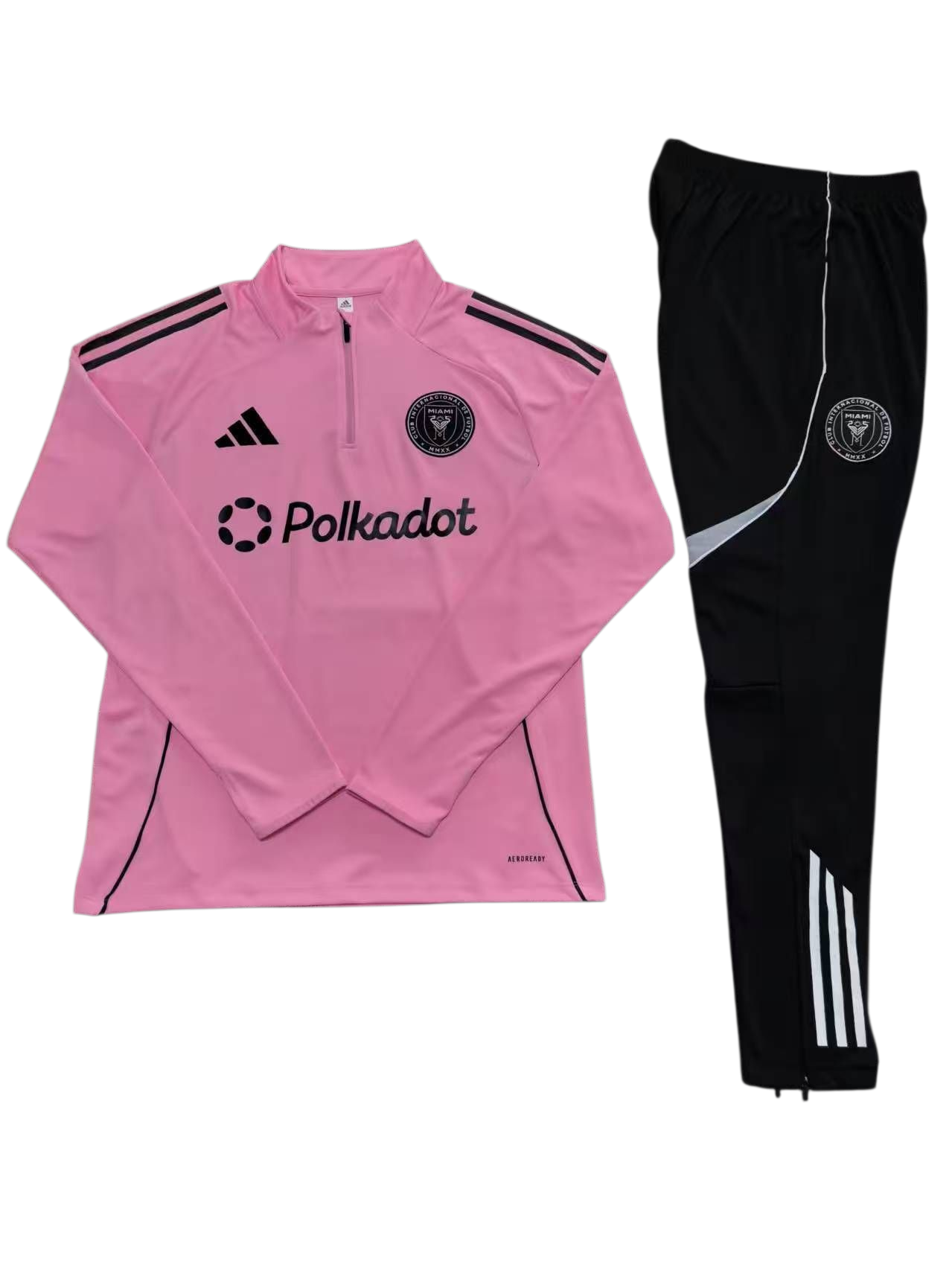 Inter Miami 25/26 Adidas Kids Tracksuit – Pink & Black