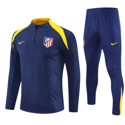 Atlético Madrid 25/26 Nike Kids Tracksuit – Navy & Yellow