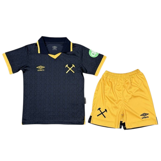 West Ham 2025/2026 Umbro Kids Third Kit - Inc Socks
