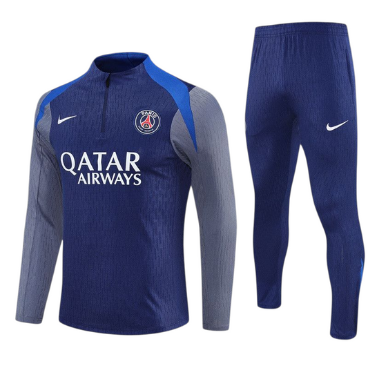 Paris Saint-Germain 25/26 Nike Kids Tracksuit – Blue & Grey