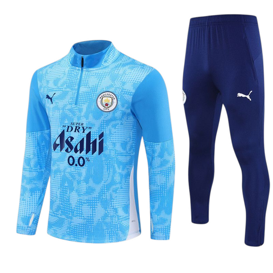 Manchester City 25/26 Puma Kids Tracksuit – Sky Blue & Navy