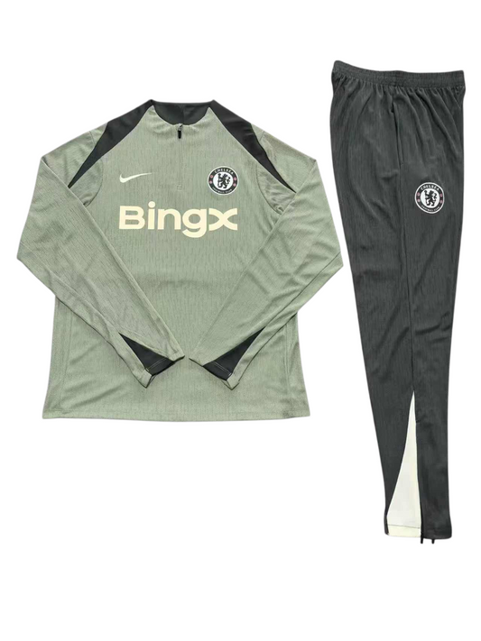 Chelsea 25/26 Nike Kids Tracksuit – Green
