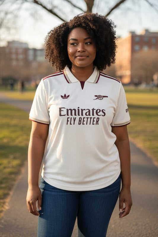 Arsenal 2025/26 Adidas Jersey - White - Fan Version
